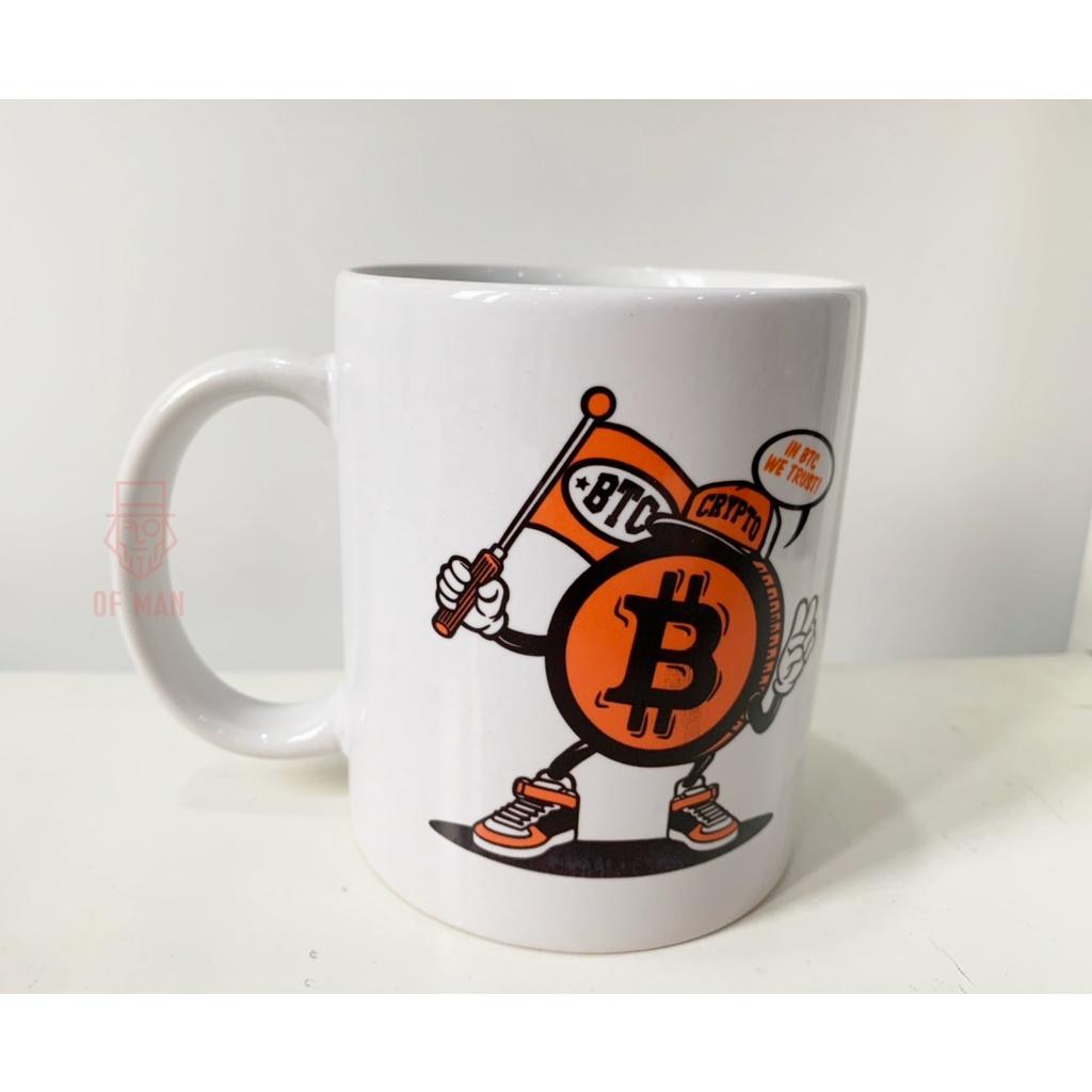 Ly Sứ Có Quai Họa Tiết Chữ Crypto Bit.coin - In hình lên ly sứ, cốc theo yêu cầu của bạn