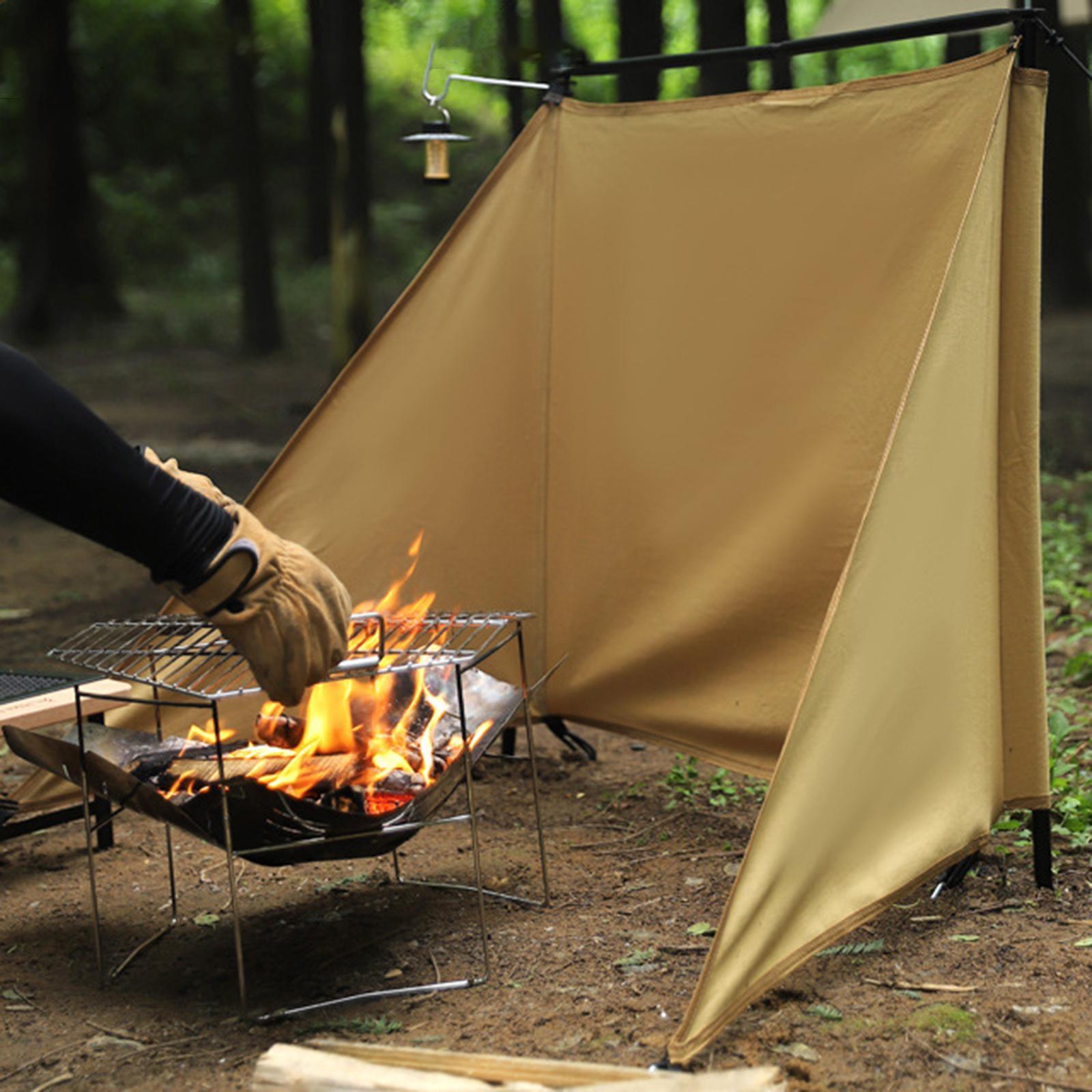 Outdoor Camping Windshield Windscreen for Garden BBQ Hiking