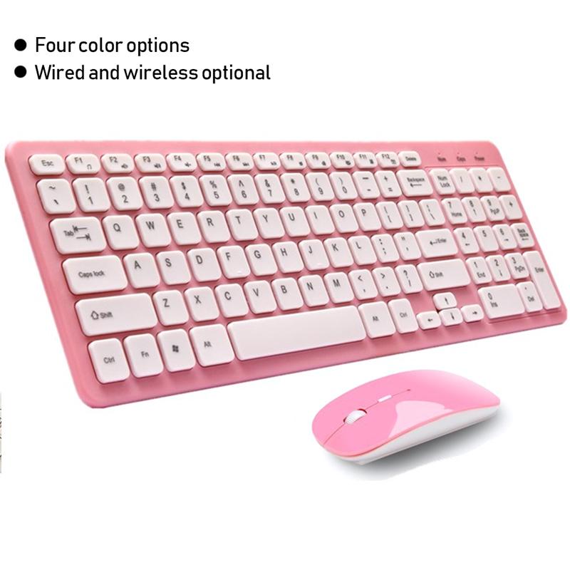 Wireless Keyboard And Mouse Protable Mini Keyboard Mouse Combo Set For Notebook Laptop Mac Desktop PC Computer Smart TV PS4