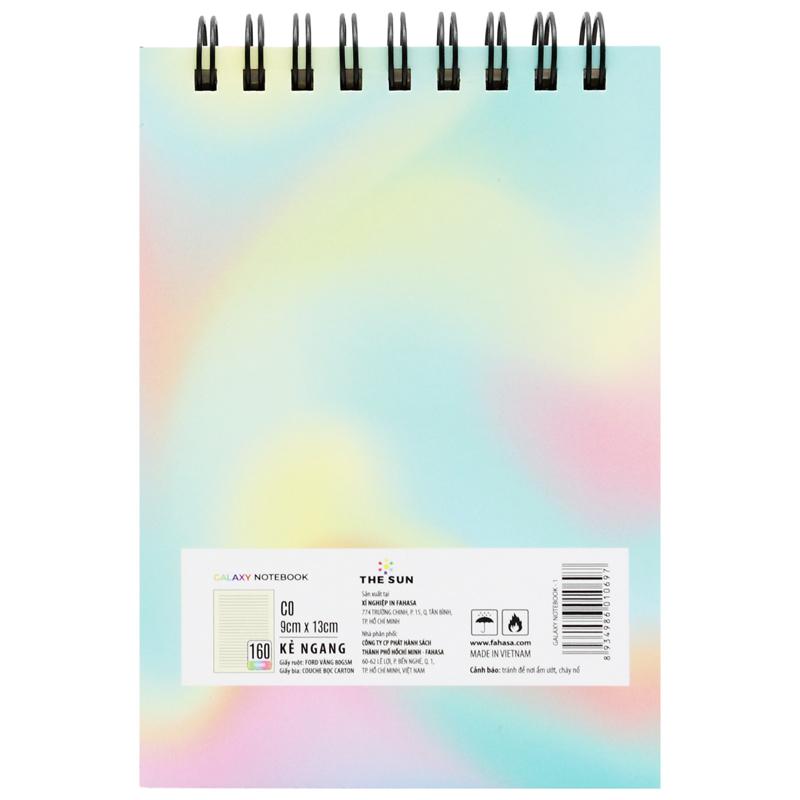 Sổ Lò Xo Bìa Cứng Galaxy B7 - Không Kẻ Có Chấm - 160 Trang 80gsm - The Sun 01
