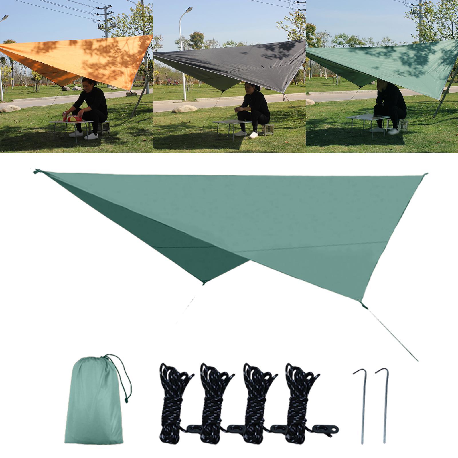 Tent Tarp with Nails ,Picnic Mat Camping Tarp Tent Hammock Tarp, Waterproof Camping tarp Tent Rain Fly Picnic Mat Survival Shelter Sunshade
