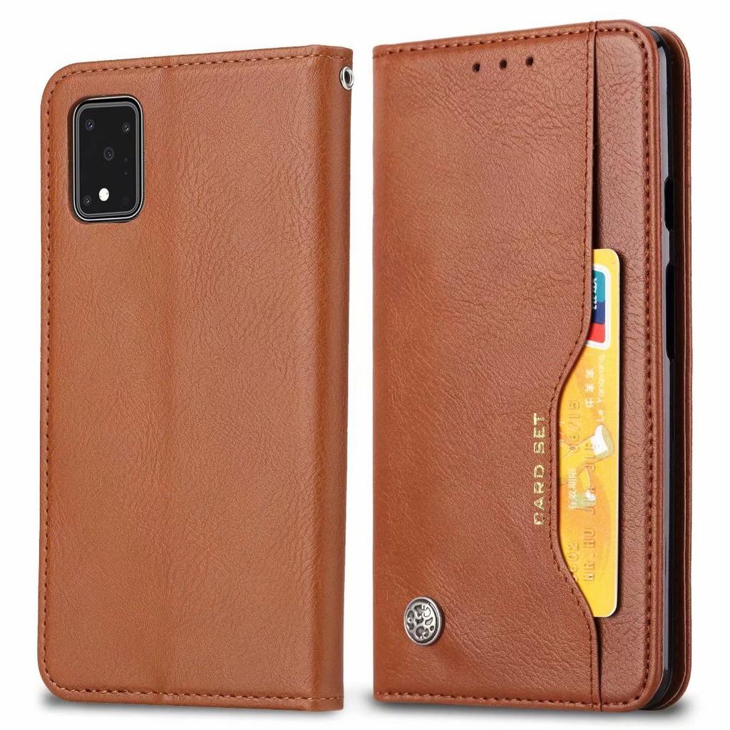 Bao da điện thoại kiểu ví gập cho Samsung Galaxy A12 A32 A52 A72 M51 A51 A71 A21S A70 A70S A50 A50S A30S A30 A20