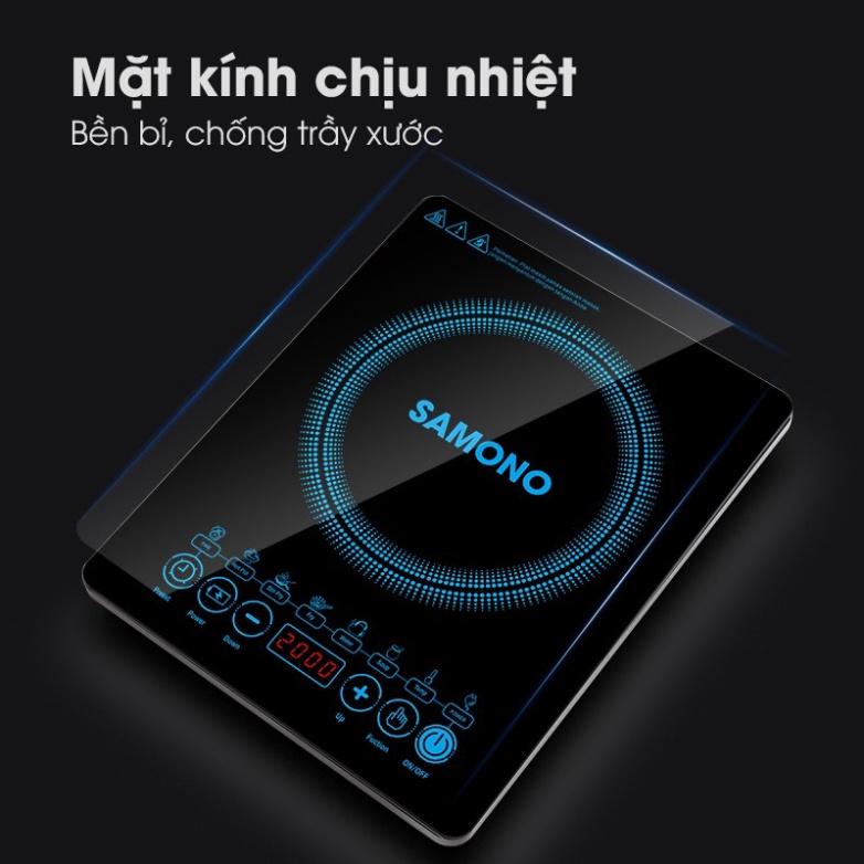 HOẢ TỐC - Bếp điện từ đơn Touch thông thái SAMONO WS-02 - Hàng chính hãng