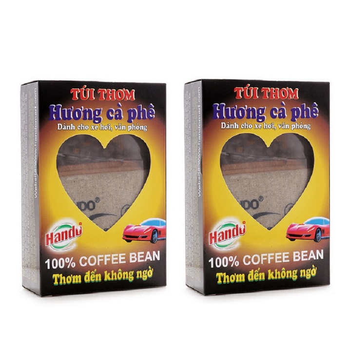 Bộ 2 túi thơm hương Cafe nguyên chất Hando 100g