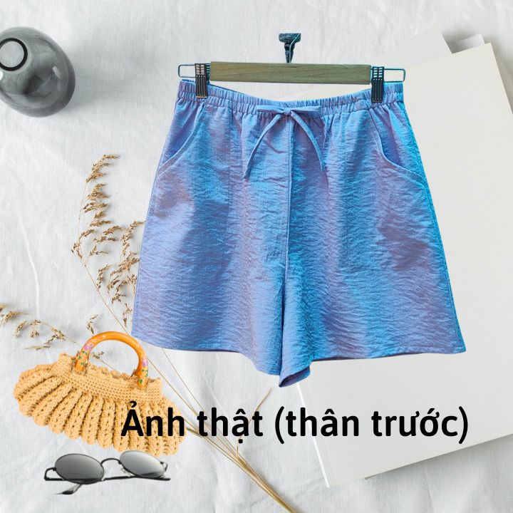 Quần đũi nữ - Quần short nữ chất vải đũi mềm, mịn, thoáng mát - Storevanshop