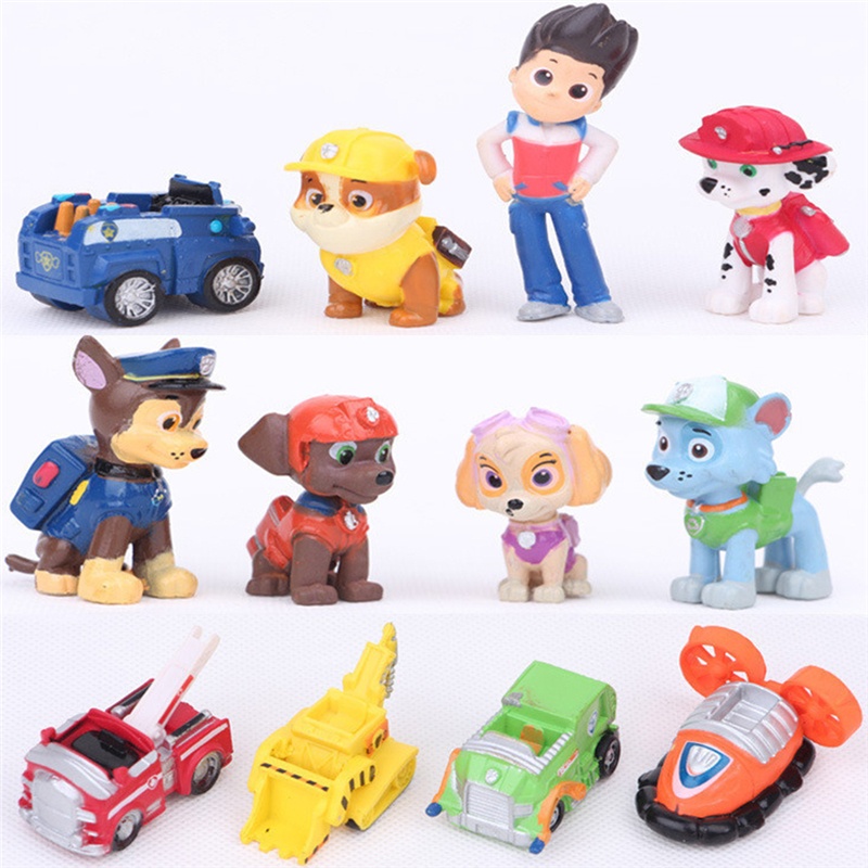 Bộ 12 Mô Hình Những Chú Chó Cứu Hộ Paw Patrol - Mẫu 02