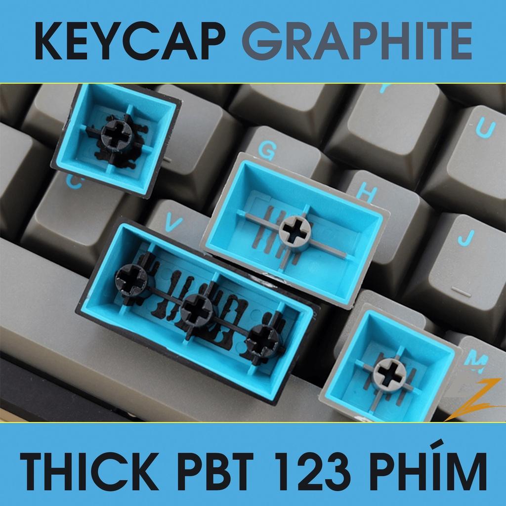 Keycap Cho Bàn Phím Cơ Graphite OEM Profile 123 Phím