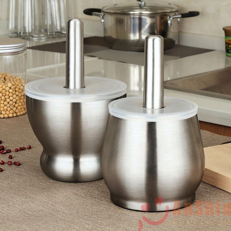 Cối chày Inox 304 size lớn - hàng chính hãng AnShin cao cấp