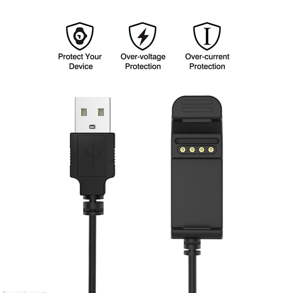 For Garmin Edge 20/25 Charger Dock , USB Data Sync Charge Cradle Charging Cable 1m Black