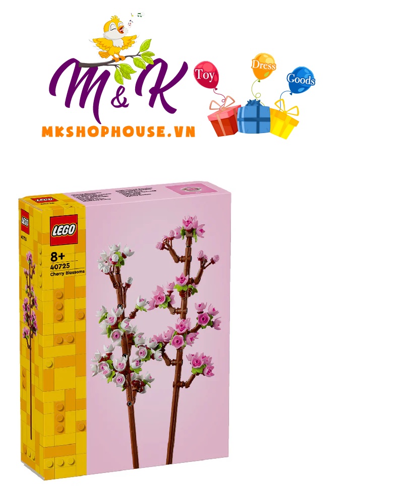 LEGO FLOWER 40725 Đồ chơi lắp ráp Hoa anh đào LEGO (438 chi tiết)