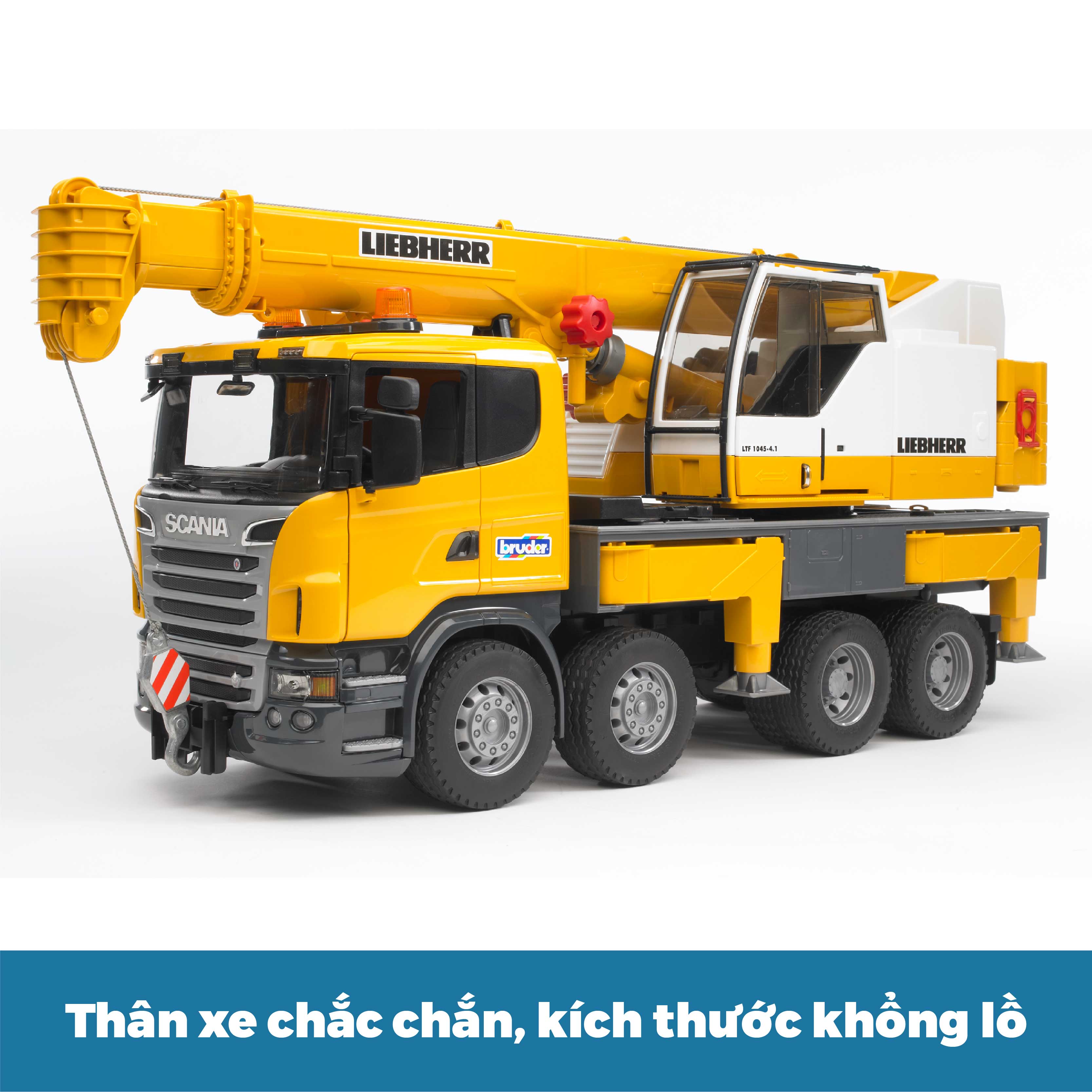 Mô Hình Theo Tỉ Lệ Thu Nhỏ 1:16 Bruder Xe Tải Cần Cẩu SCANIA - BRU03570