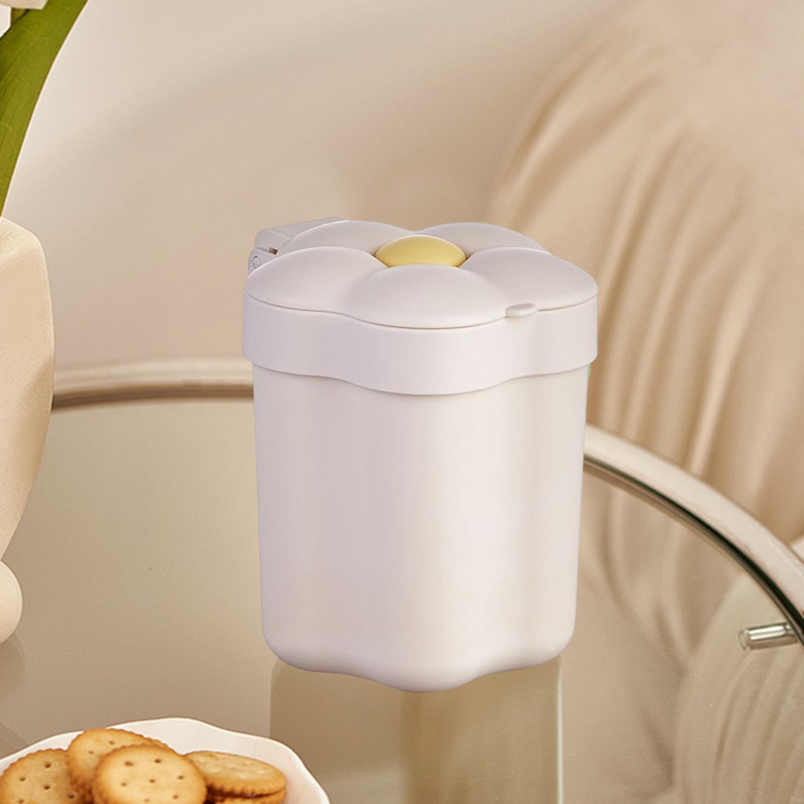 Mini Desktop Trash Can Mini Wastebasket Garbage Bin Waste Can for Bathroom