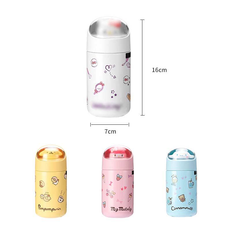 Đồng Hồ Nam Dây Thép Không Gỉ Hoạt Hình Bình Giữ Nhiệt Chân Không 280ML Dễ Thương Trà Cà Phê Sữa Trẻ Em Nước Di Động Cách Nhiệt Giữ Nhiệt