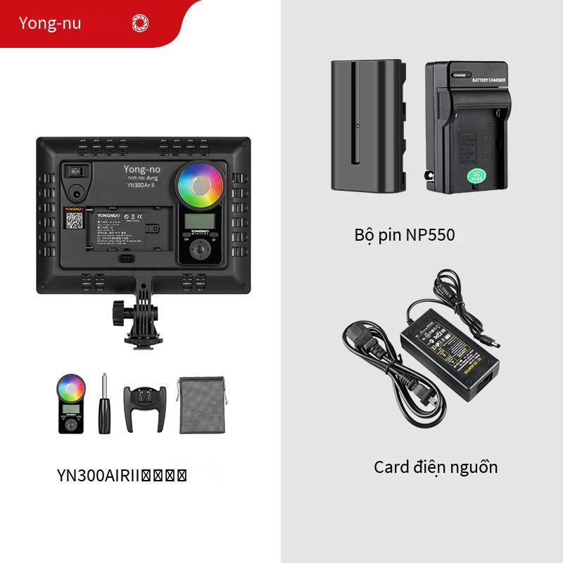 Đảm bảo chất lượng Yongnuo YN300AIR II chụp ảnh thế hệ thứ hai LED lấp đầy ánh sáng RGB đủ màu máy ảnh mỏng và nhẹ phát sóng trực tiếp ánh sáng dịu