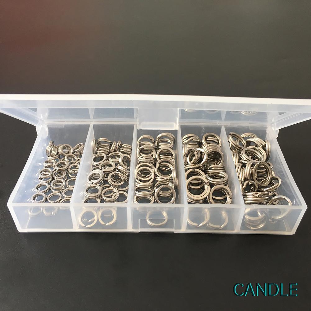 Set 200 Khuyên Nối Câu Cá Bằng Thép Không Gỉ