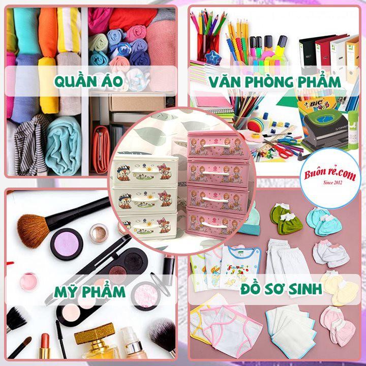 Tủ nhựa mini 5 tầng để bàn đựng mỹ phẩm, đồ dùng đa năng (MS:3623/3624/3625) -br 01314