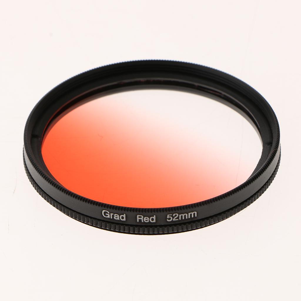 52mm Graduated Neutral Density Color Filter Kit - Grey Blue Purple Red Green