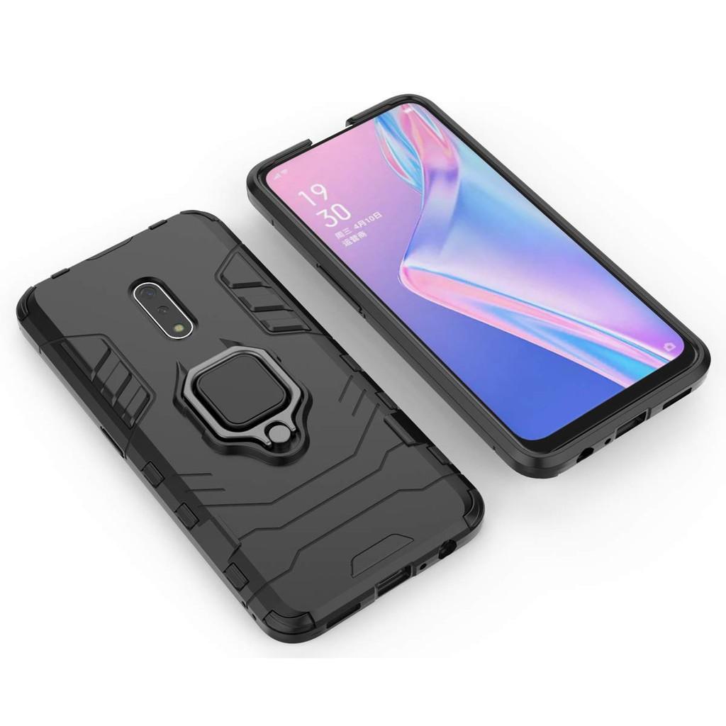 Ốp lưng cho Oppo K3 iron man chống sốc kèm nhẫn xoay chống xem video bảo vệ camera