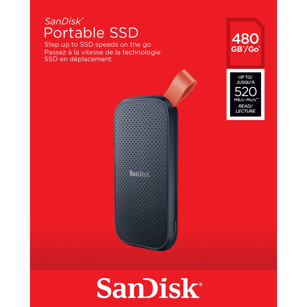 Ổ Cứng Di Động SSD Sandisk Extreme E30 Tốc Độ 520Mb/s - Hàng Chính Hãng