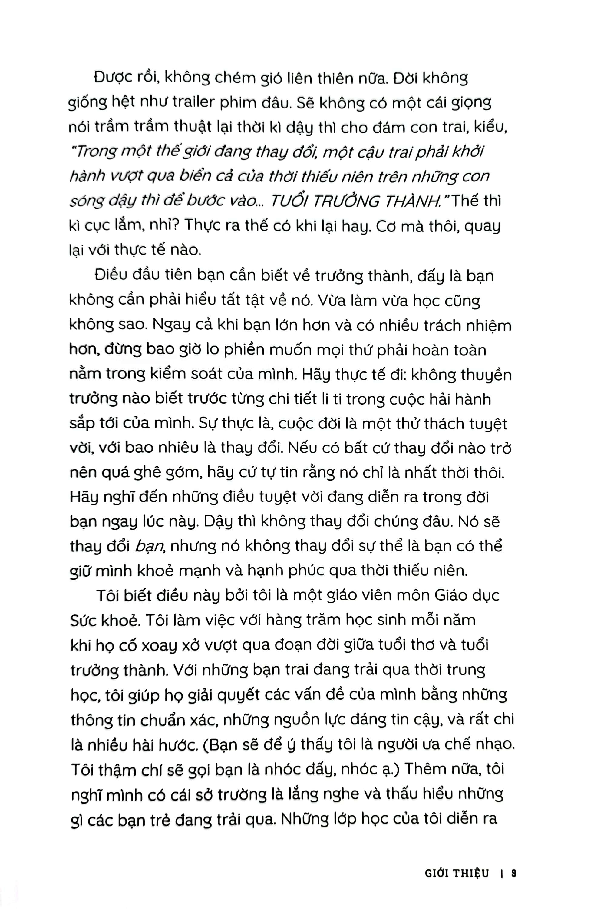 Cẩm Nang Tuổi Dậy Thì: Lớn Lên Thật Tuyệt - Dành Cho Bạn Trai