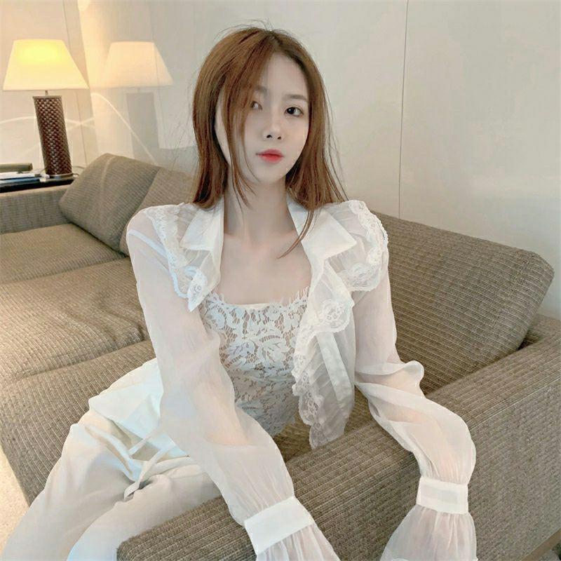 Áo khoác ren trắng hàng cao cấp