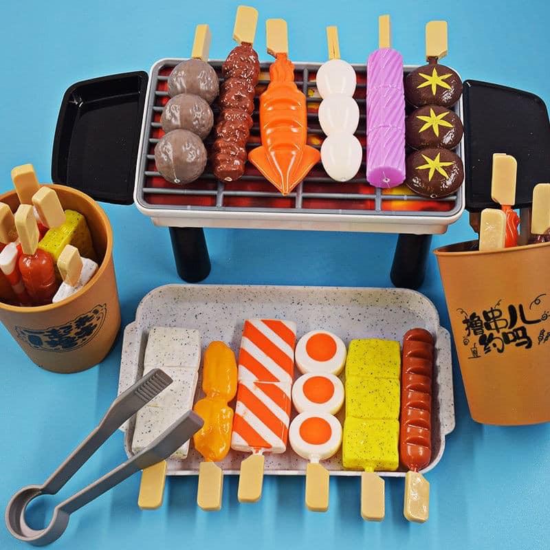 BỘ ĐỒ CHƠI BẾP NƯỚNG HÀN QUỐC BBQ TIME 55 CHI TIẾT SIÊU ĐẸP CHO BÉ