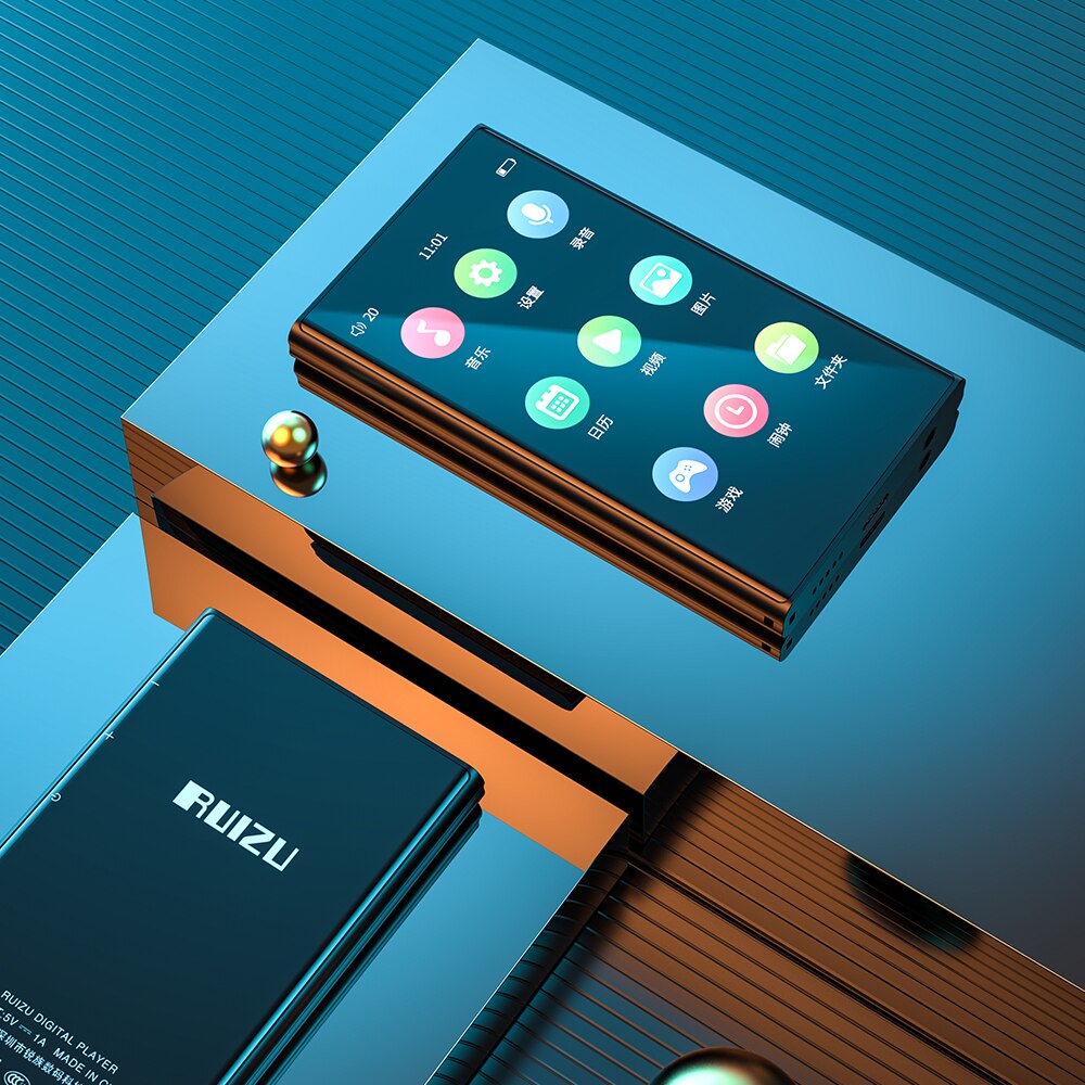 Máy Nghe Nhạc Buetooth 5.0 Màn Hình Cảm Ứng, Xem Phim Full HD, Có Loa Ngoài Ruizu H10 Bộ Nhớ Trong 16GB - Hàng Chính Hãng