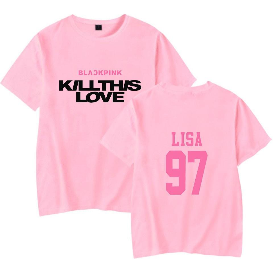 Áo phông Black Pink Lisa KILL THIS LOVE in hai mặt