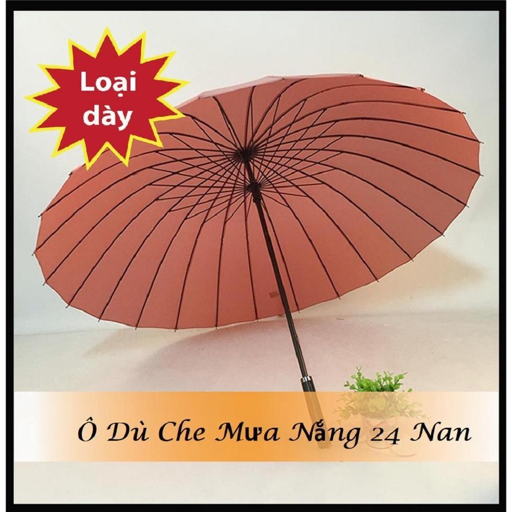 Dù Đi Mưa Cỡ Lớn 24 Nan, ô dù cán dài,Thiết Kế 24 Khung Nan Thép Chắc Chắn Chống Lật, Vải Dù Chống Nước Chống Tia UV
