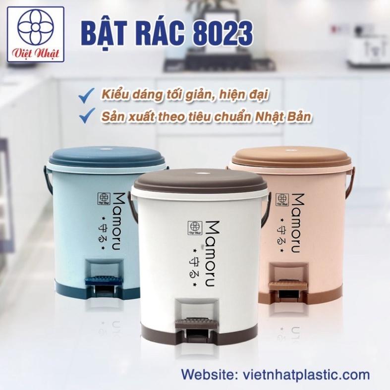 Thùng rác nhựa nắp tròn đạp chân cao cấp 5L, 10L.