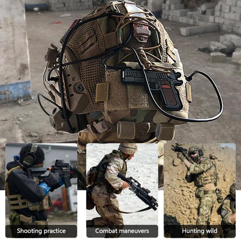 Vỏ pin Tactical Pouch cho mũ bảo hiểm Airsoft Hunting Camo Pin Pin Color: Digital jungle Size: 24x12.5cm