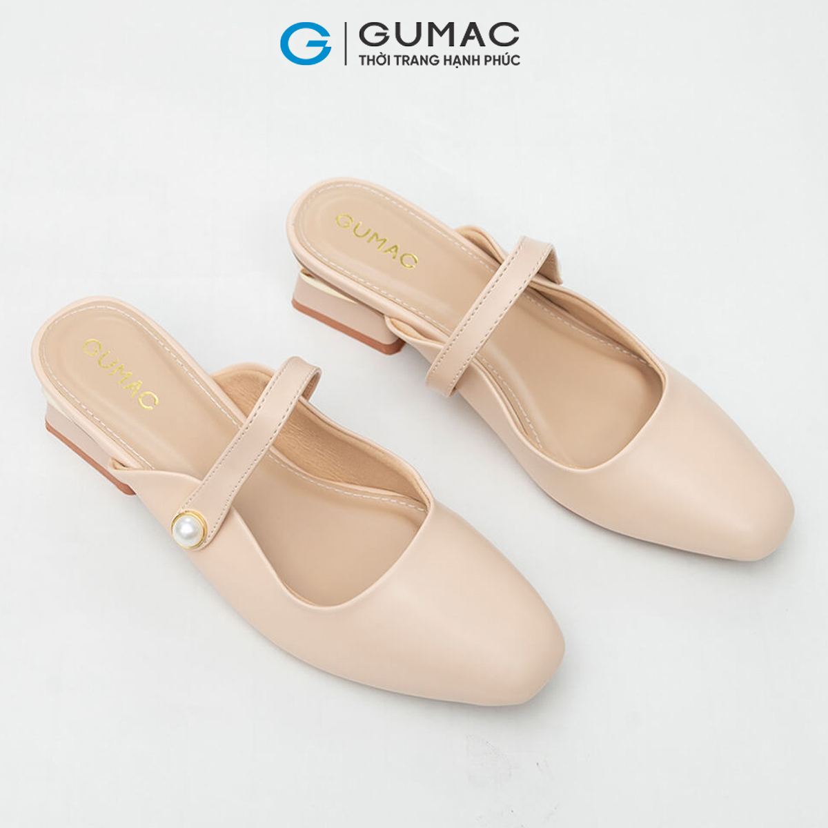 Giày sục GUMAC phối quai GD06076