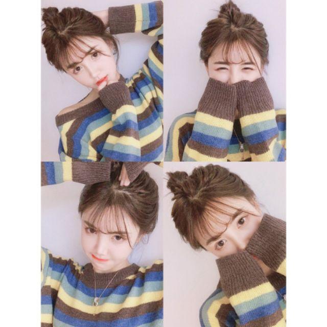 Tóc giả mái thưa ️️ ️️ mái thưa 3D giả