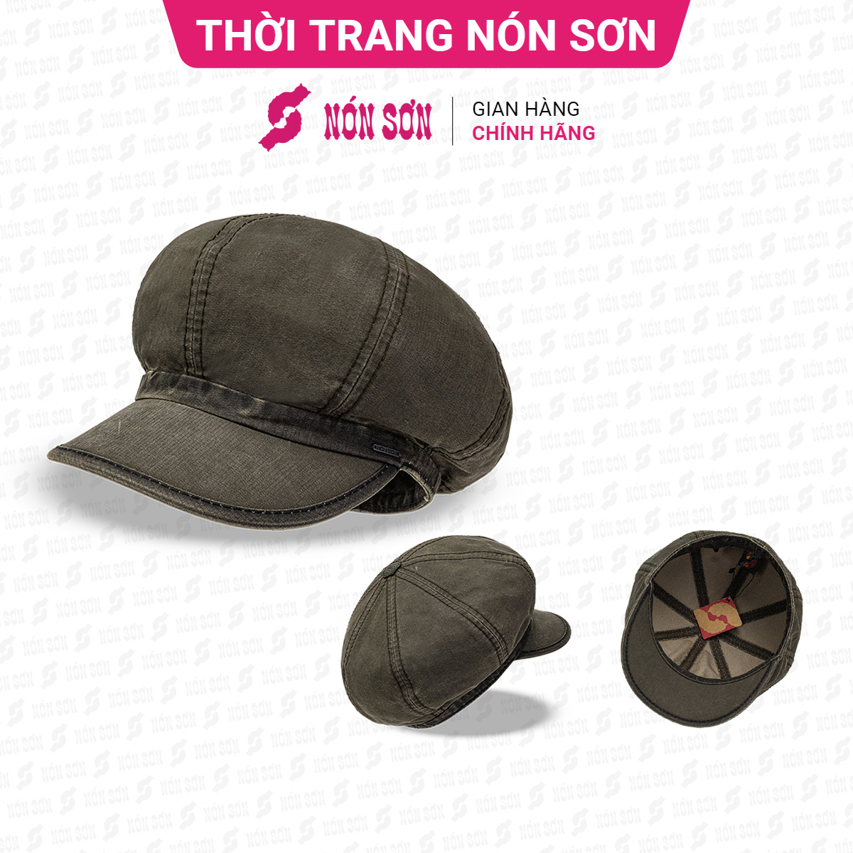 Mũ kết lưỡi trai nam nữ NÓN SƠN chính hãng MC012A-XR1