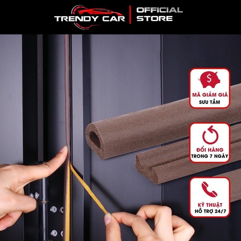 Combo 10 mét gioăng D, gioăng dán cửa gỗ, gioăng giảm trấn, gioăng chống ồn cánh cửa nhà, gioăng chống bụi, ron D - 10m D dán cửa đen