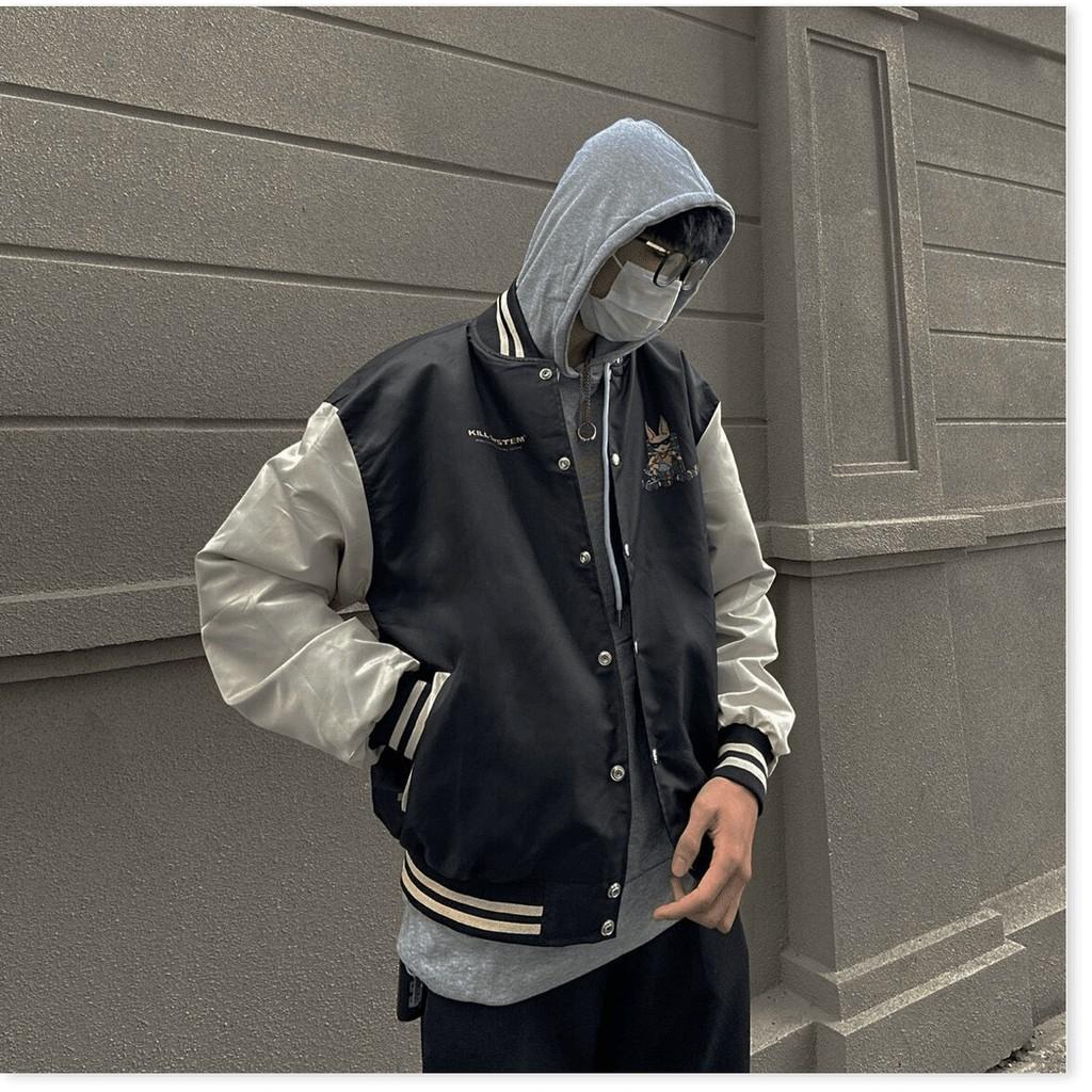 Áo khoác dù bomber unisex dành cho nam nữ cực chất , siêu đẹp hot hè 2021 THỜI TRANG KING FASHION