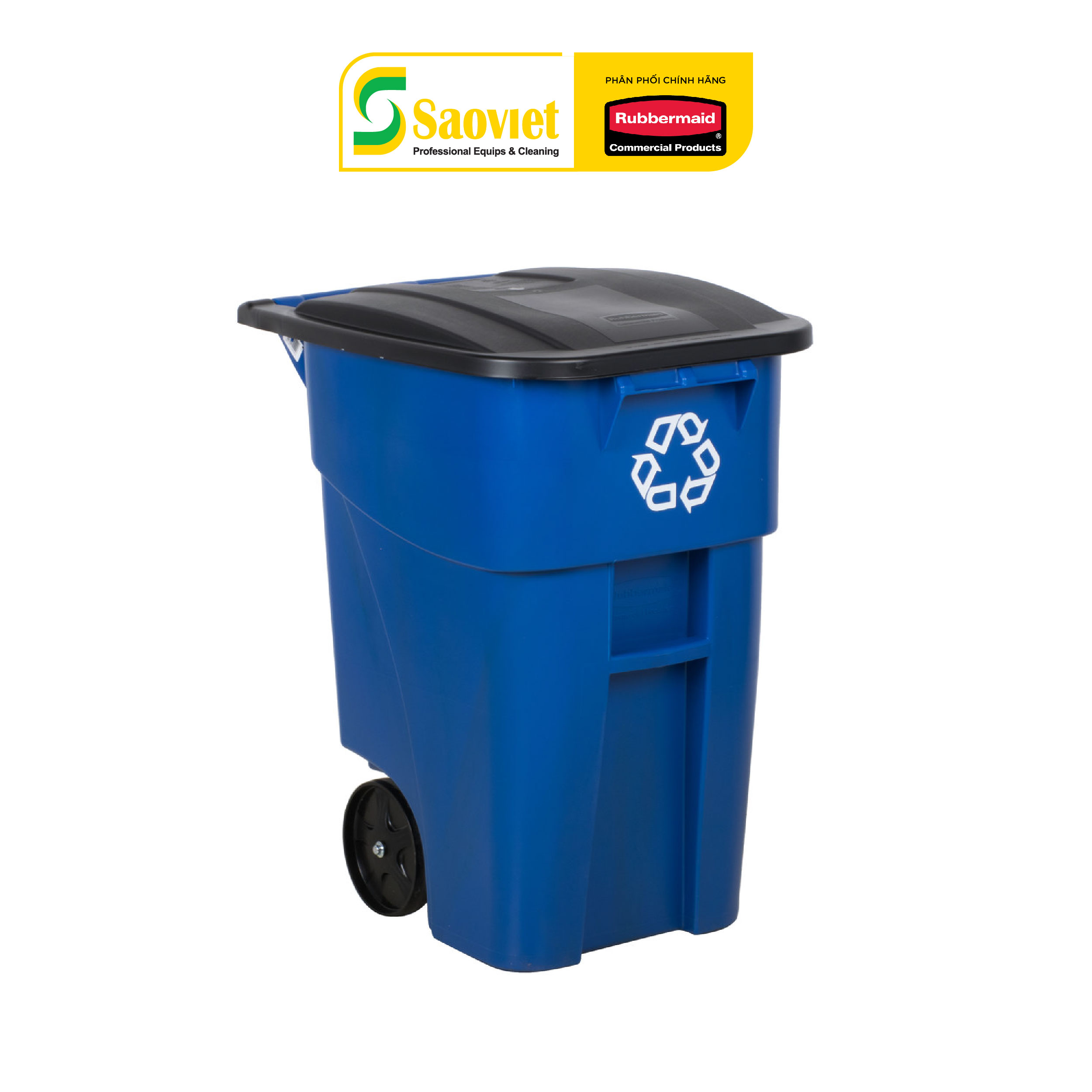 Thùng Rác Công Nghiệp Tái Chế Rubbermaid (Chính Hãng) - SKU: FG9W2773BLUE | SAOVIETCO