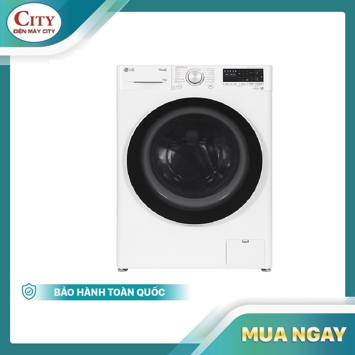 Máy giặt LG Inverter 11 kg FV1411S4WA - Hàng chính hãng- Giao tại Hà Nội