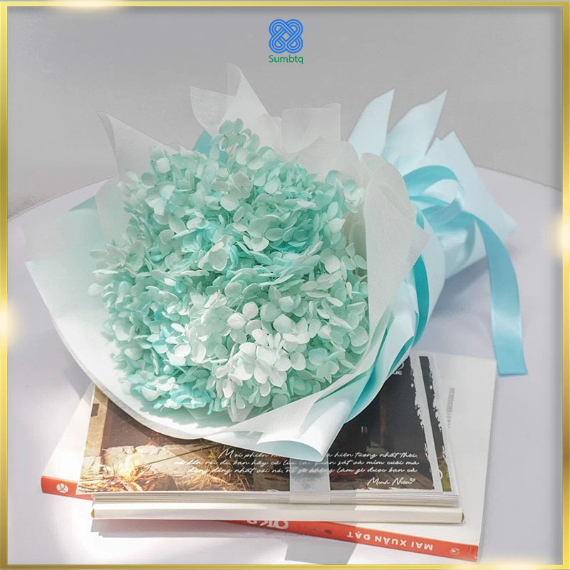 Hoa cẩm tú cầu màu xanh mint