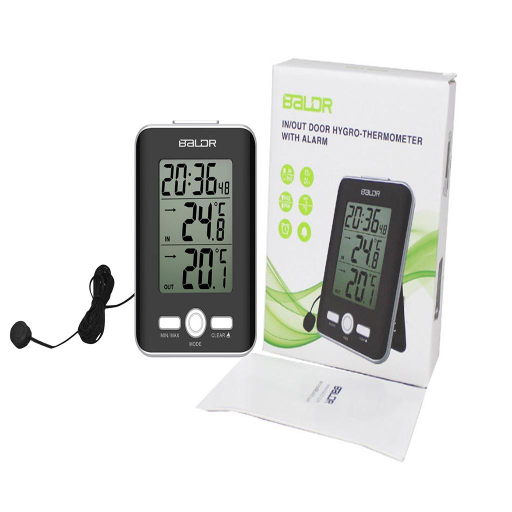 Digital LCD Thermometer Hygrometer Humidity Temperature Meter with Probe