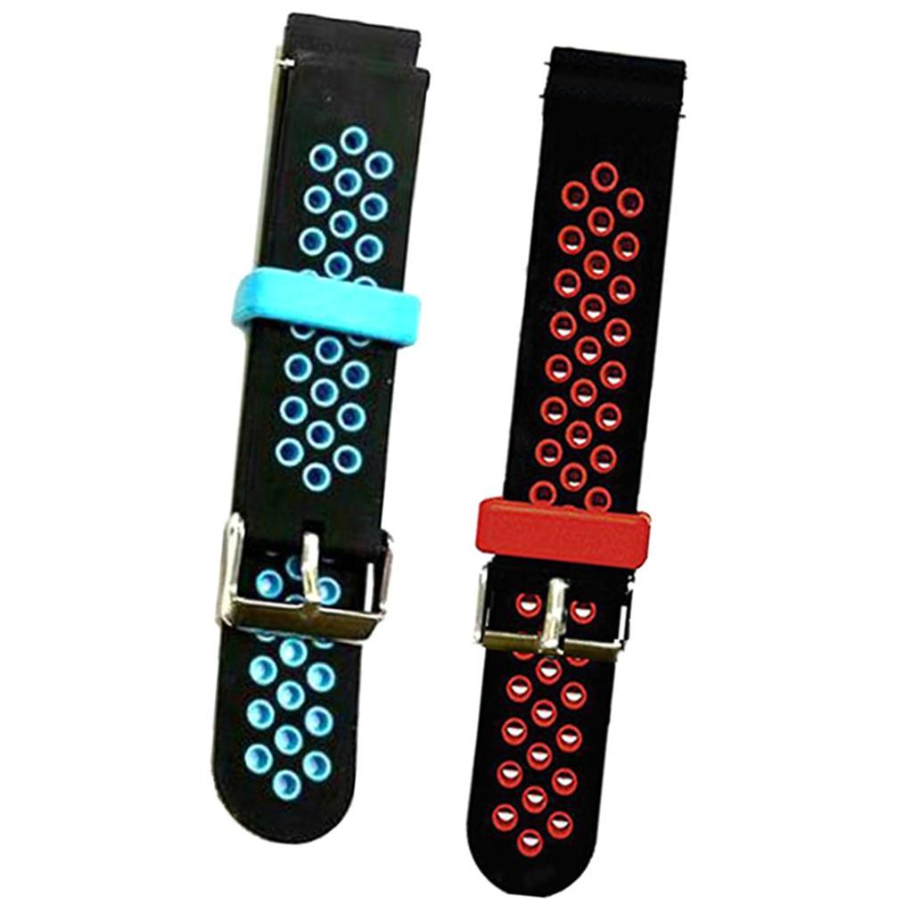 20mm Universal Watch Band, Premium Soft Silicone Adjustable Replacement Strap
