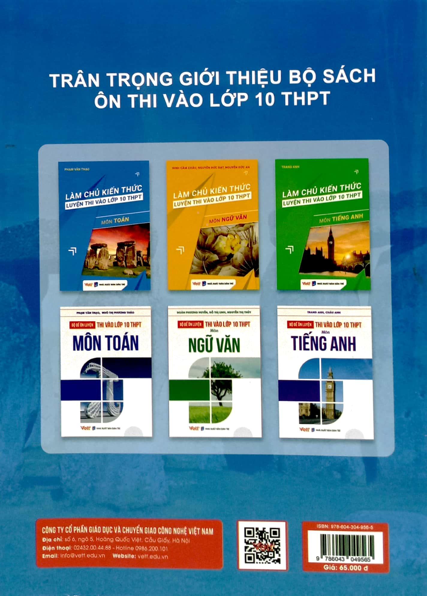 Làm Chủ Kiến Thức Luyện Thi Vào Lớp 10 THPT - Môn Toán