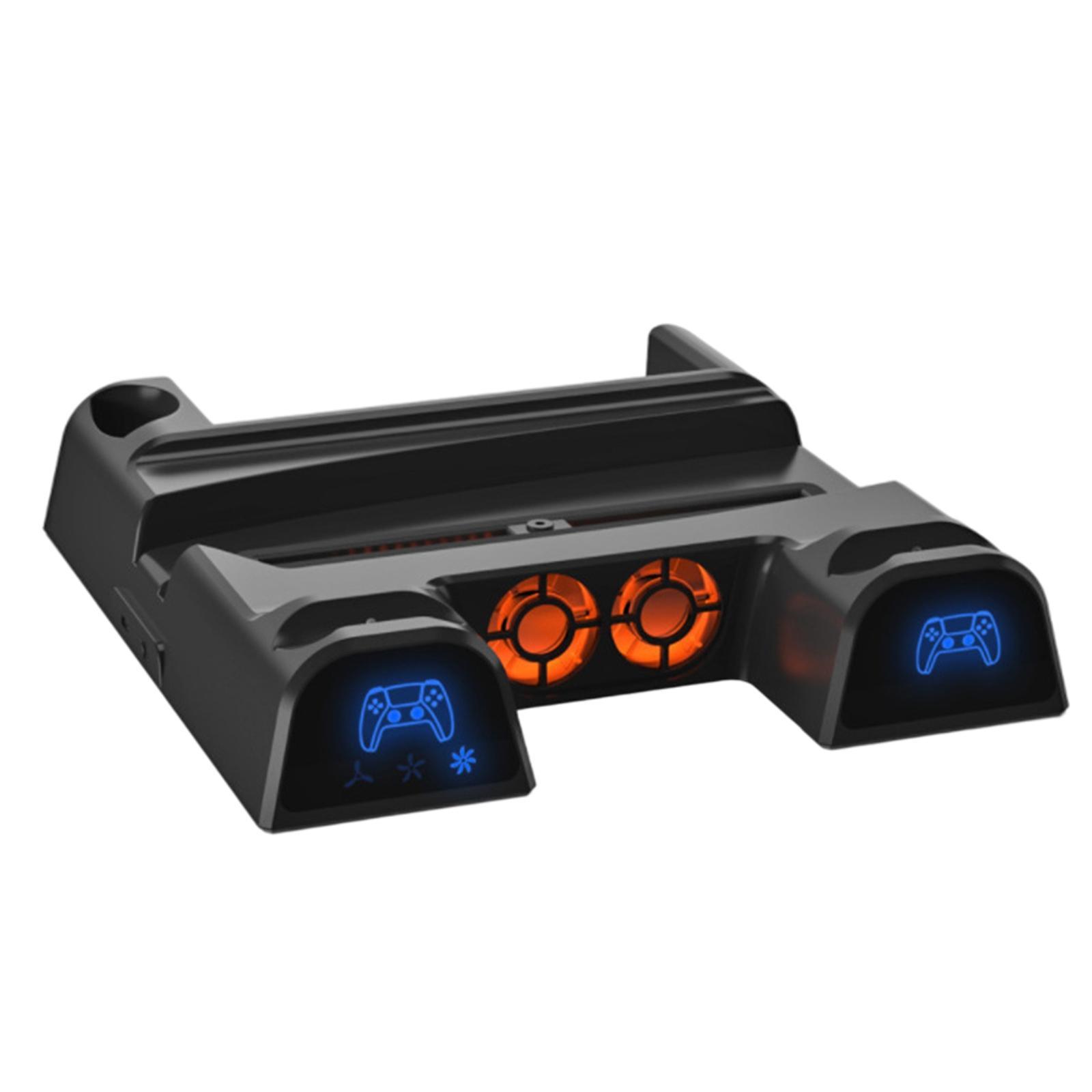 Vertical Stand+Cooling Fan+Charging Station +Game Storage for PS5