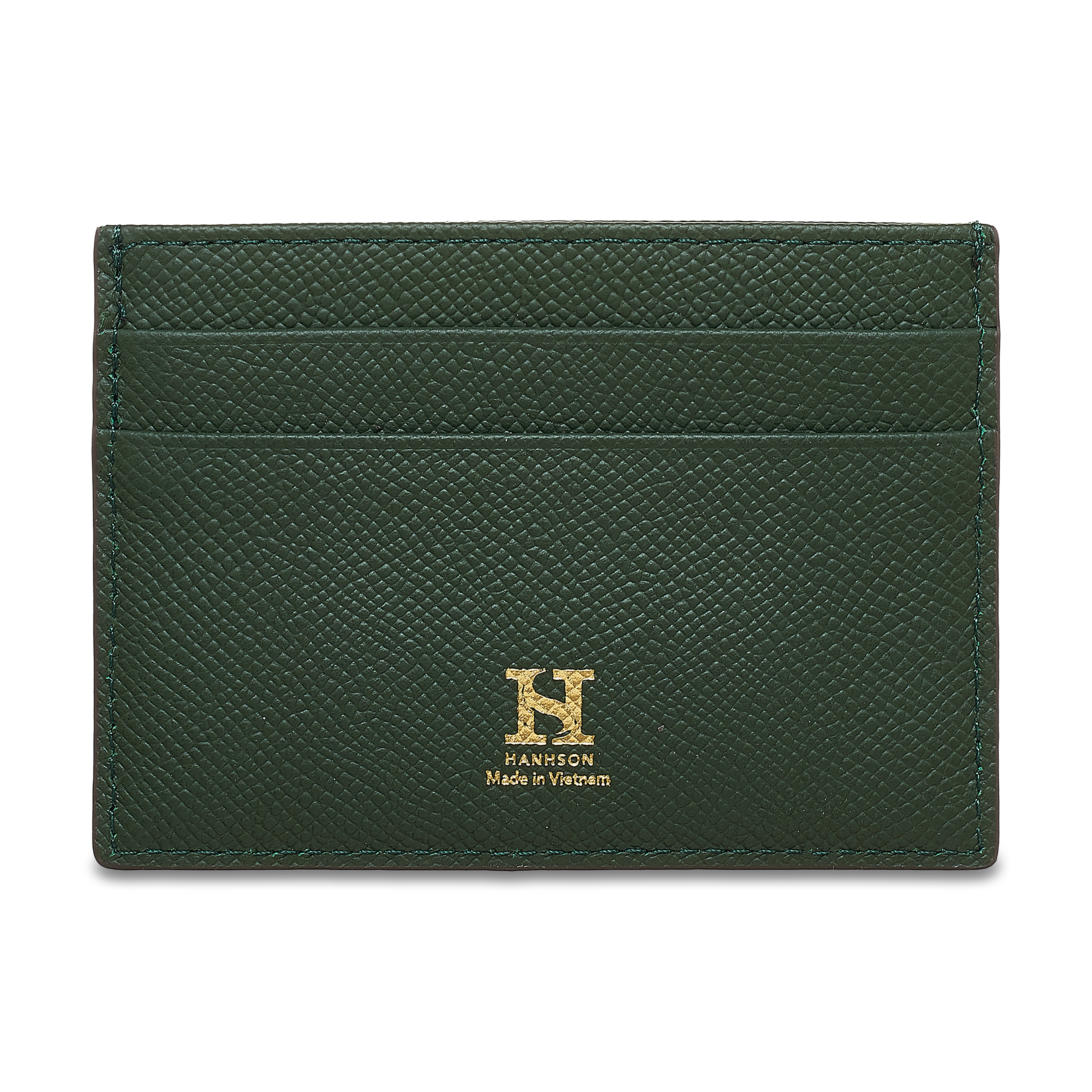 Ví Thẻ Card HANHSON SP000699 da bò xanh lá cây