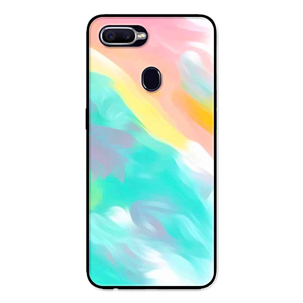 Ốp Lưng in cho Oppo F9 Mẫu Họa Tiết Nước Loang - Hàng Chính Hãng
