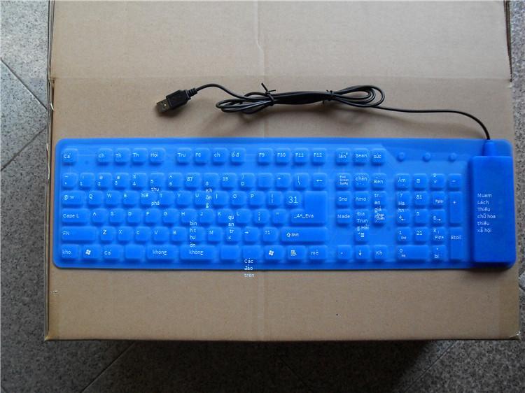 Ưu đãi đặc biệt bán trực tiếp bàn phím trò chơi silicon tại chỗ máy tính chống nước công nghiệp bên ngoài bàn phím cổ điển 109