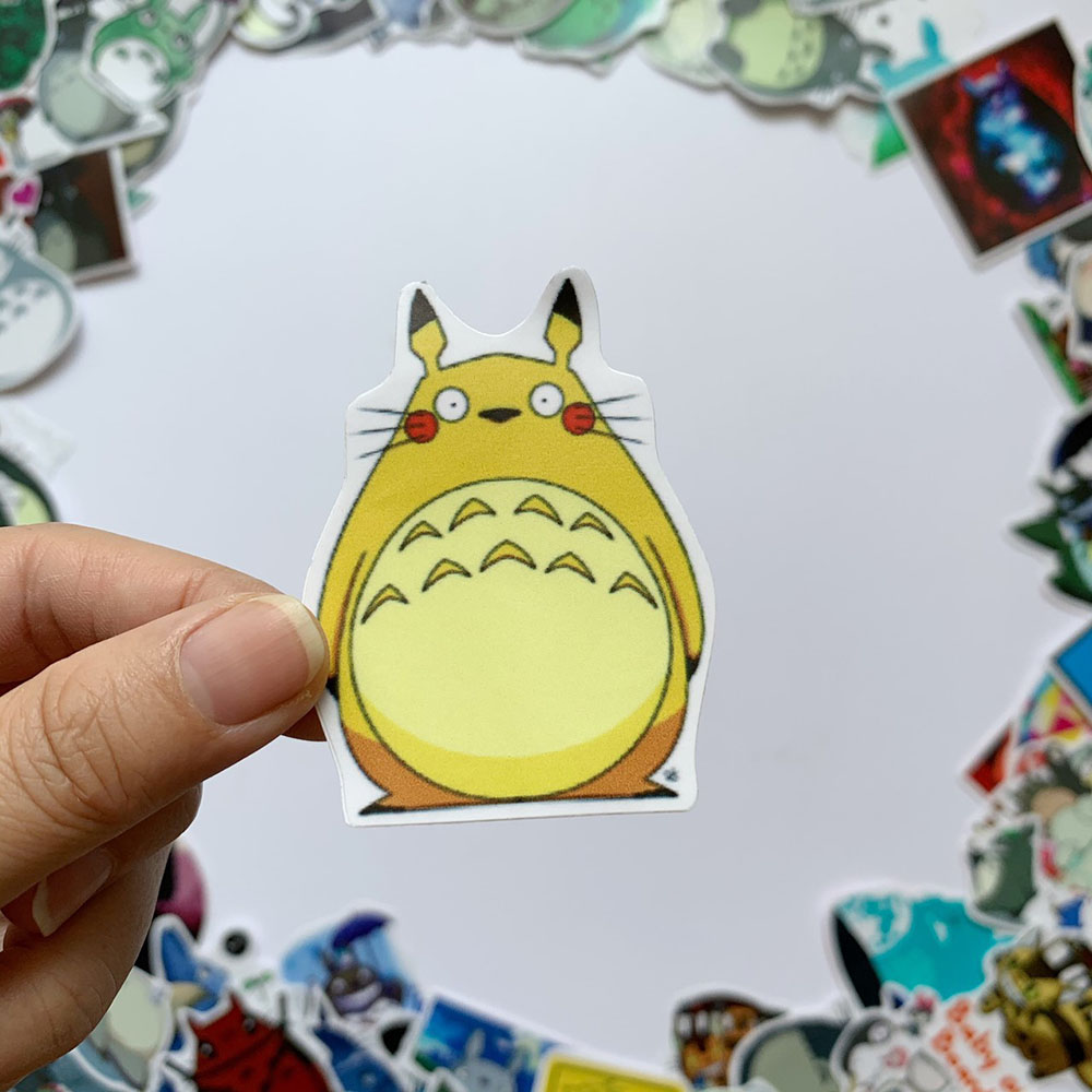 Bộ 50 Sticker Totoro Hình Dán Chủ Đề Manga Dễ Thương Cute Chống Nước Decal Chất Lượng Cao Trang Trí Va Ly Du Lịch Xe Đạp Xe Máy Xe Điện Motor Laptop Nón Bảo Hiểm Máy Tính Học Sinh Tủ Quần Áo Nắp Lưng Điện Thoại