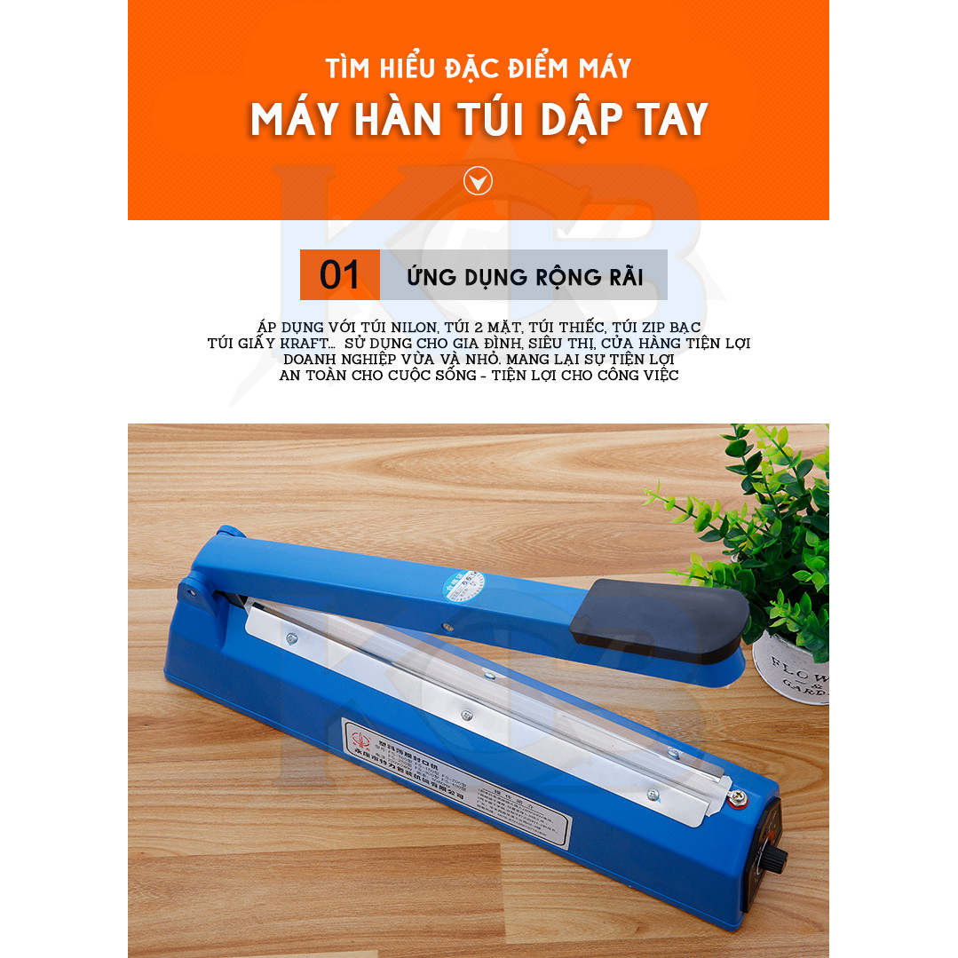 Máy hàn miệng túi dập tay FS 250- tặng kèm dây thanh hàn