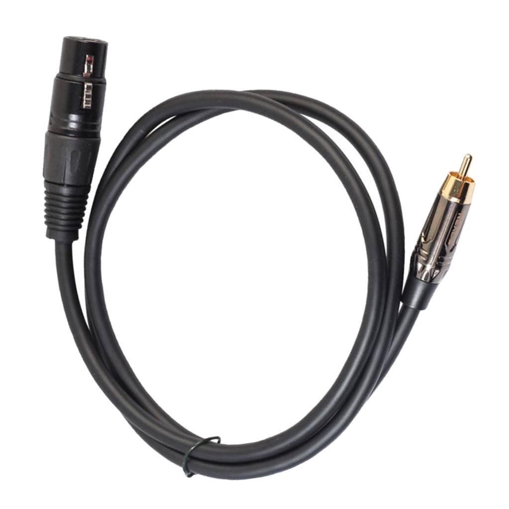RCA to XLR Jack Audio Cable Gold-plated Plug Microphone Audio Connector Line