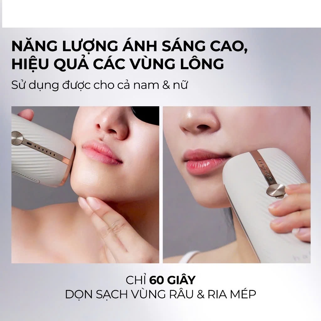 Máy Triệt Lông Lạnh Sapphire Halio InfinityGlow Advanced IPL Sapphire Cooling Hair Removal Device - Hàng Chính Hãng